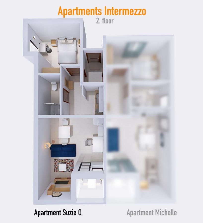 Apartment Suzie Q - Intermezzo With Sea View 라벡 외부 사진